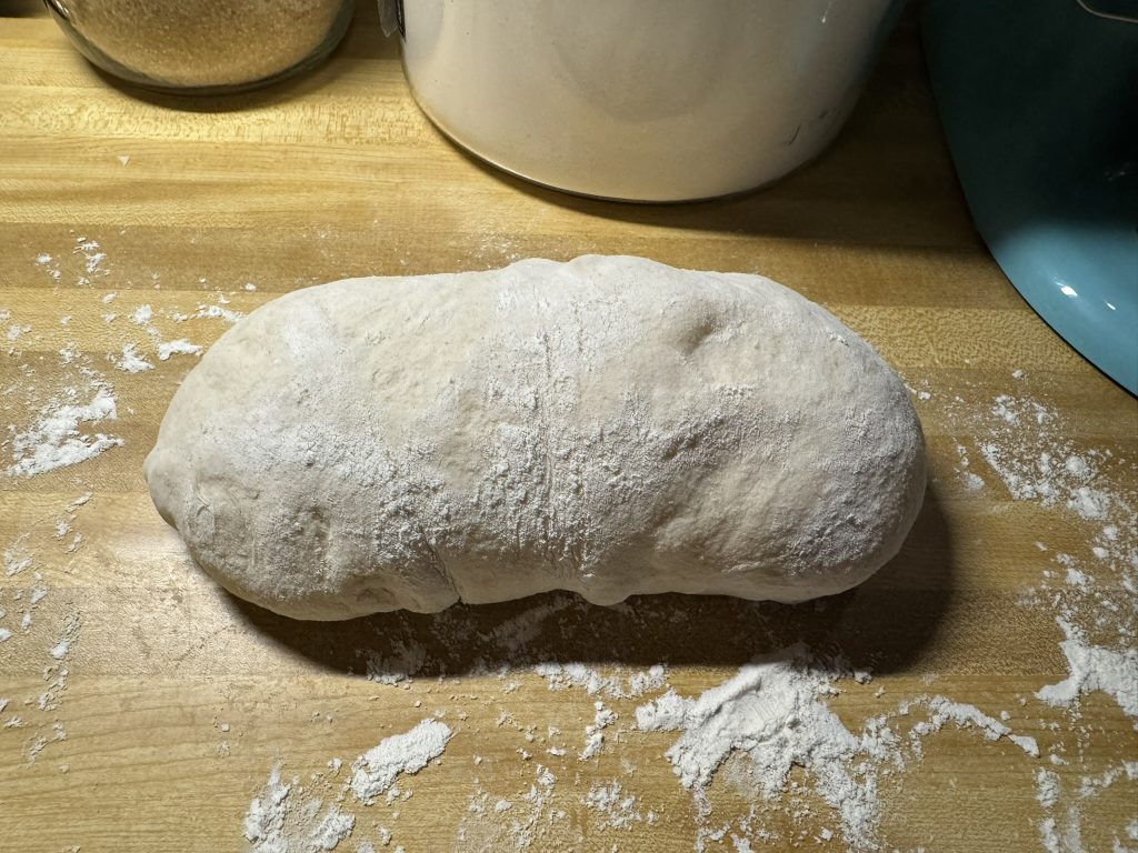Rolled up bread dough